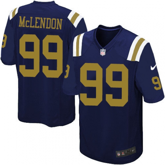 Men's Nike New York Jets #99 Steve McLendon Game Navy Blue Alternate NFL Jersey - Ujersey