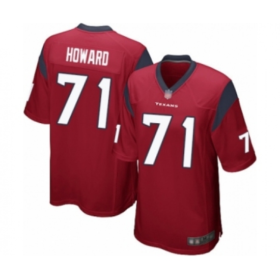 Men's Houston Texans #71 Tytus Howard Game Red Alternate Football Jersey - Ujersey