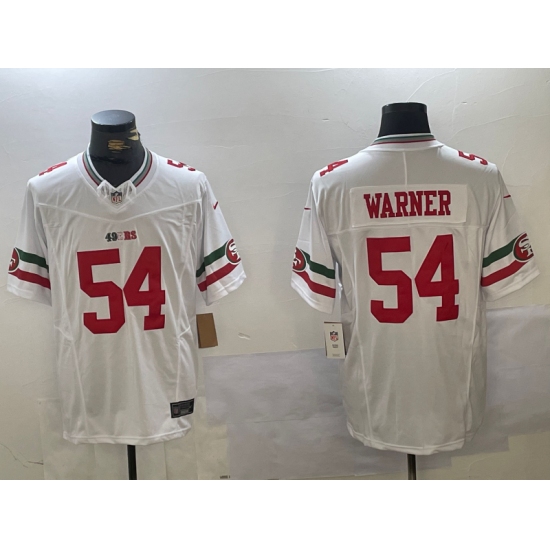 Men's San Francisco 49ers #54 Fred Warner White FUSE Mexico Vapor Limited Stitched Jersey - Ujersey
