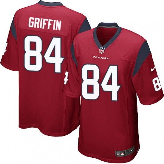 Men's Nike Houston Texans #84 Ryan Griffin Game Red Alternate NFL Jersey - Ujersey