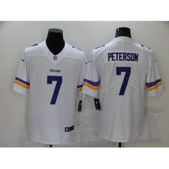 Men's Minnesota Vikings #7 Patrick Peterson Nike White Player Limited Jersey - Ujersey