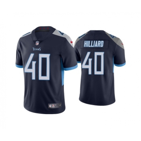 Men's Tennessee Titans #40 Dontrell Hilliard Navy Vapor Untouchable Stitched Jersey - Ujersey