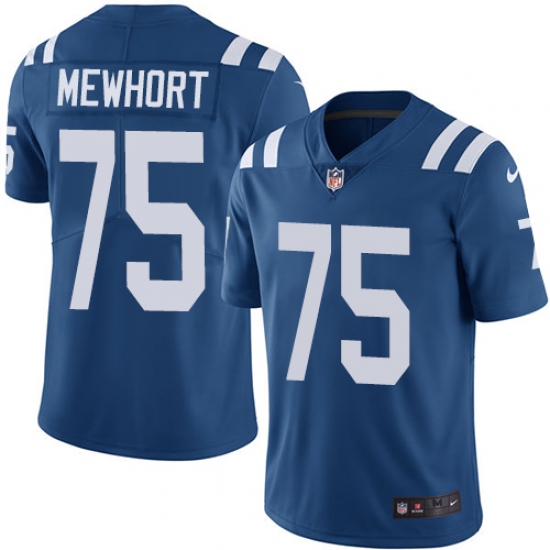 Men's Nike Indianapolis Colts #75 Jack Mewhort Royal Blue Team Color Vapor Untouchable Limited Player NFL Jersey - Ujersey