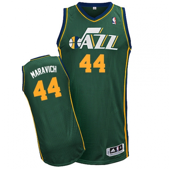 Men's Adidas Utah Jazz #44 Pete Maravich Authentic Green Alternate NBA Jersey - Ujersey