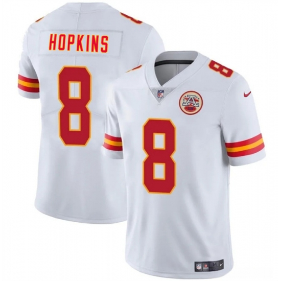 Men's Kansas City Chiefs #8 DeAndre Hopkins White Vapor Untouchable Limited Stitched Football Jersey - Ujersey