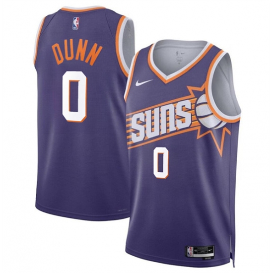Men's Phoenix Suns #0 Ryan Dunn Purple 2024 Draft Icon Edition Stitched Basketball Jersey - Ujersey