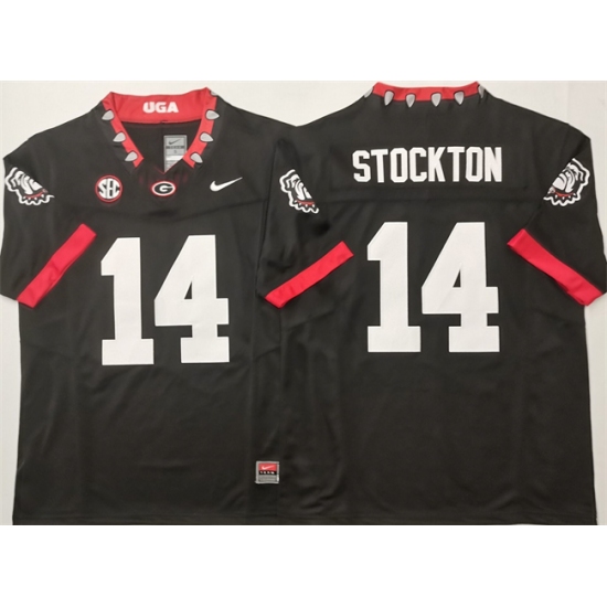 Men's Georgia Bulldogs #14 Gunner Stockton Black 2025 F.U.S.E. Stitched Jersey - Ujersey