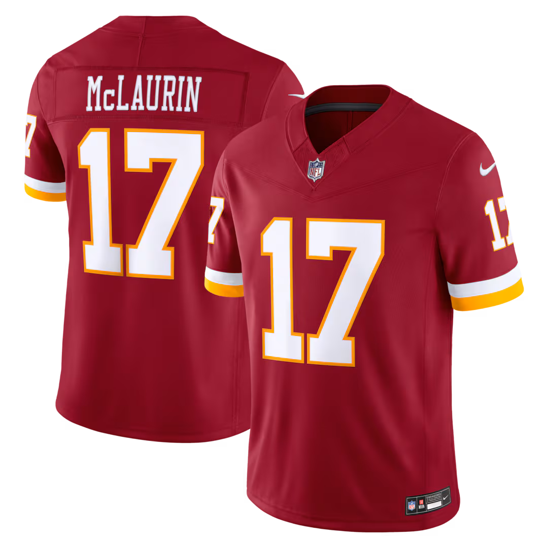Men's Washington Commanders Terry McLaurin Nike Burgundy Team Vapor F.U.S.E. Stitched Limited Jersey