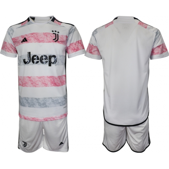 Men's Juventus FC  Blank White 2023-24 Away Soccer Jersey