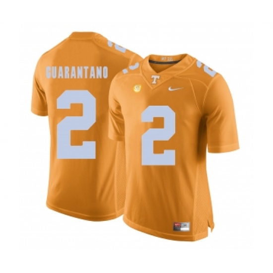 Tennessee Volunteers 2 Jarrett Guarantano Orange College Football Jersey - Ujersey