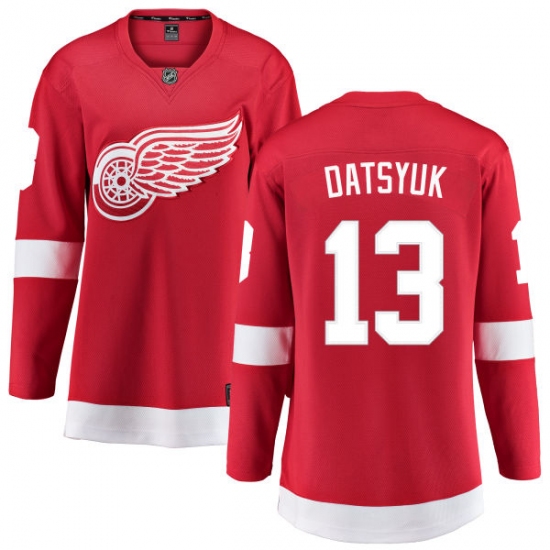 Women's Detroit Red Wings #13 Pavel Datsyuk Fanatics Branded Red Home Breakaway NHL Jersey - Ujersey