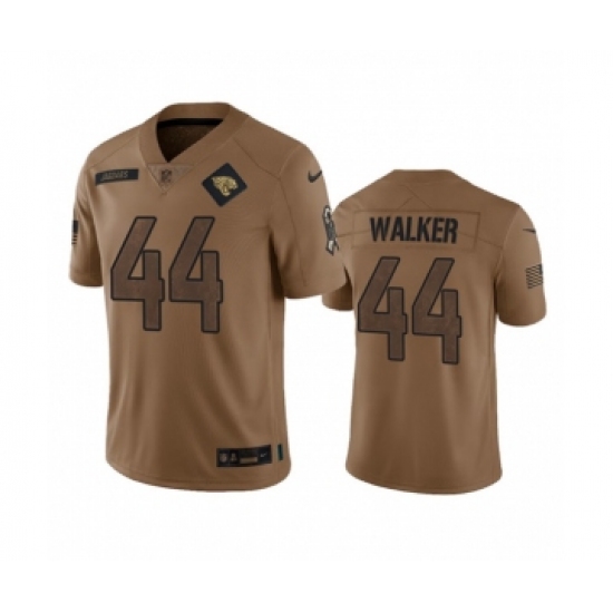Men's Nike Jacksonville Jaguars #44 Travon Walker 2023 Brown Salute To Service Vapor Untouchable Limited Football Stitched Jersey - Ujersey