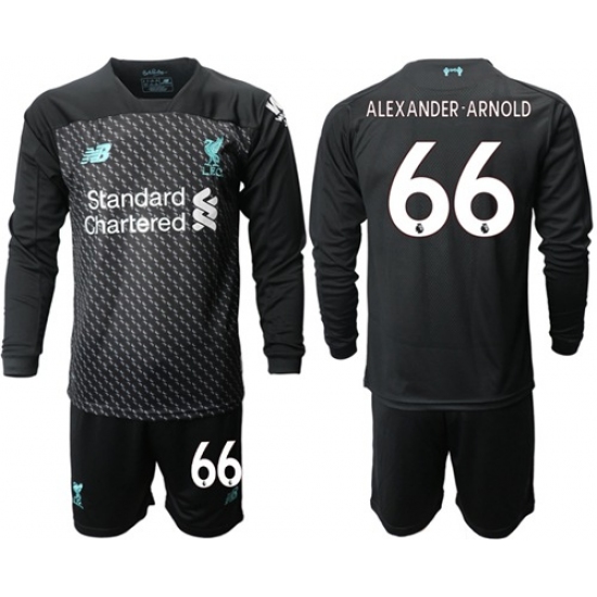 Liverpool #66 Alexander-Arnold Third Long Sleeves Soccer Club Jersey
