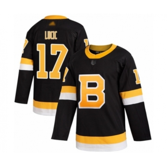 Youth Boston Bruins #17 Milan Lucic Authentic Black Alternate Hockey Jersey - Ujersey