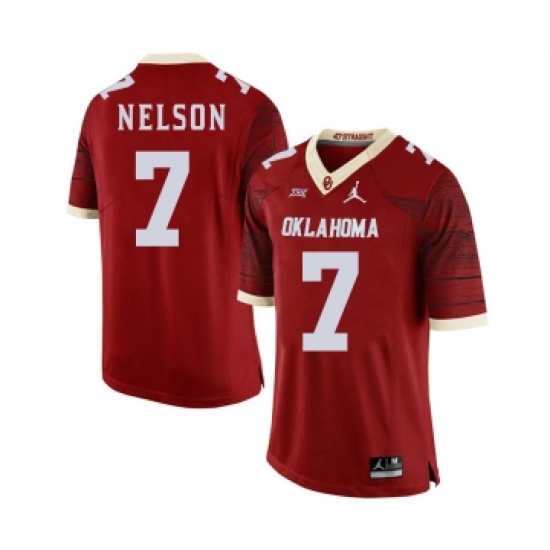 Oklahoma Sooners 7 Corey Nelson Red 47 Game Winning Streak College Football Jersey
