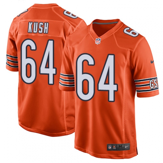 Men's Nike Chicago Bears #64 Eric Kush Game Orange Alternate NFL Jersey - Ujersey