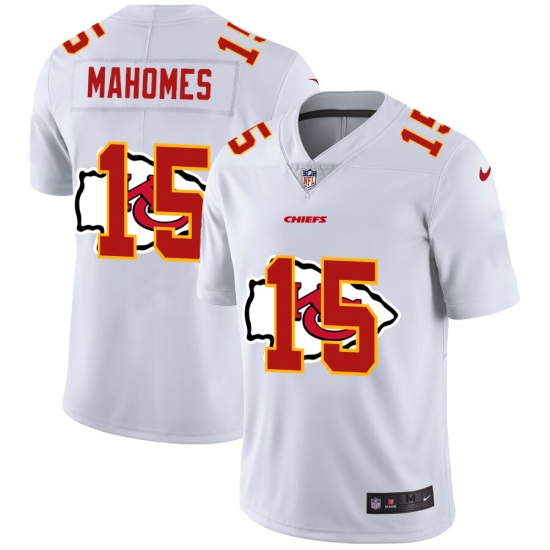 Men's Kansas City Chiefs #15 Patrick Mahomes White Nike White Shadow Edition Limited Jersey - Ujersey