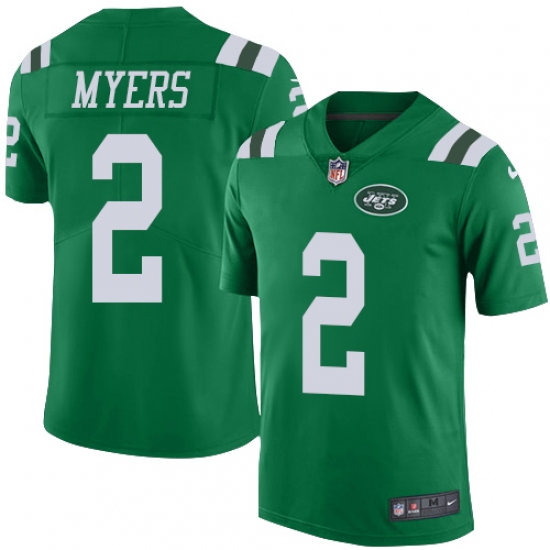 Youth Nike New York Jets #2 Jason Myers Limited Green Rush Vapor Untouchable NFL Jersey - Ujersey