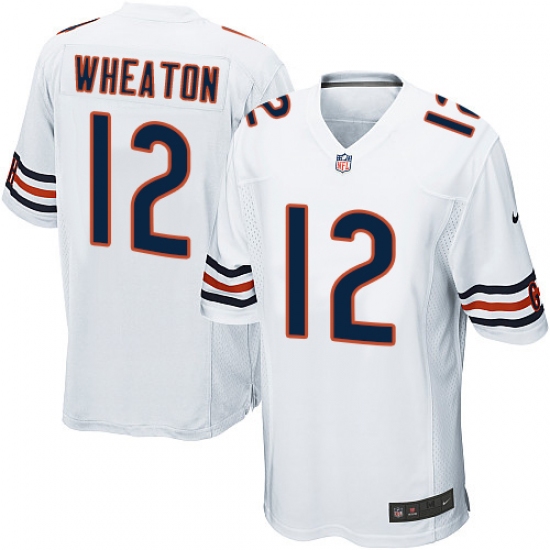 Men's Nike Chicago Bears #12 Markus Wheaton Game White NFL Jersey - Ujersey