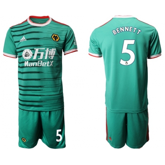 Wolves #5 Bennett Third Soccer Club Jersey