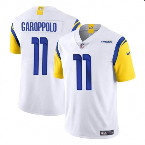 Men's Los Angeles Rams #11 Jimmy Garoppolo White Vapor Untouchable Football Stitched Jersey - Ujersey