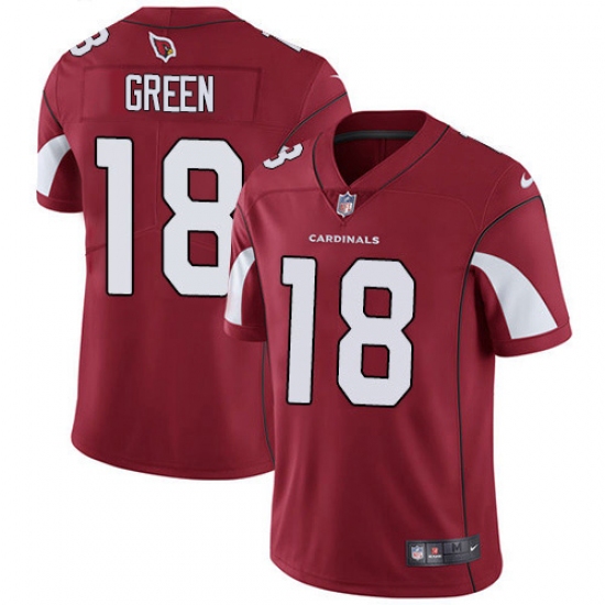 Men's Nike Arizona Cardinals #18 A.J. Green Red Team Color Stitched NFL Vapor Untouchable Limited Jersey - Ujersey
