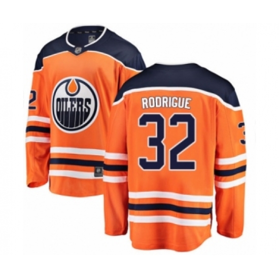 Youth Edmonton Oilers #32 Olivier Rodrigue Authentic Orange Home Fanatics Branded Breakaway Hockey Jersey - Ujersey