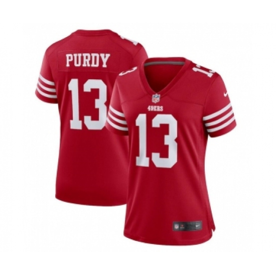 Women's Nike San Francisco 49ers #13 Brock Purdy Red Stitched Game Jersey - Ujersey