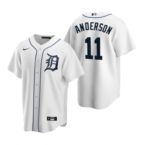 Men's Nike Detroit Tigers #11 Sparky Anderson White Home Stitched Baseball Jersey - Ujersey