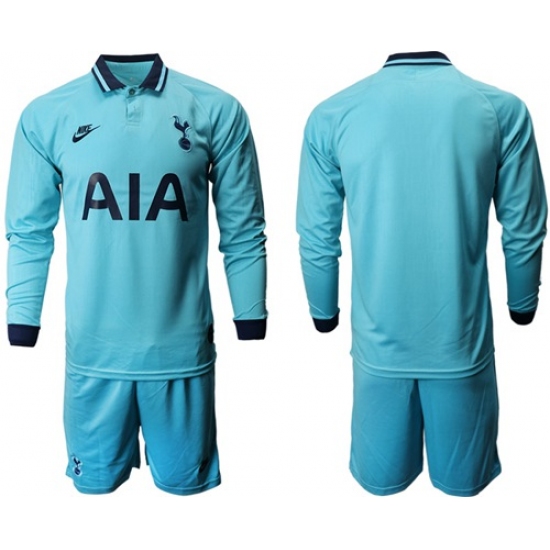 Tottenham Hotspur Blank Third Long Sleeves Soccer Club Jersey
