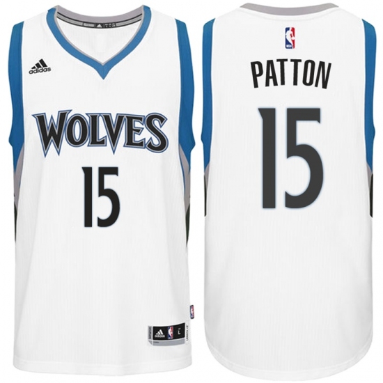 Minnesota Timberwolves #15 Justin Patton Home White New Swingman Stitched NBA Jersey - Ujersey