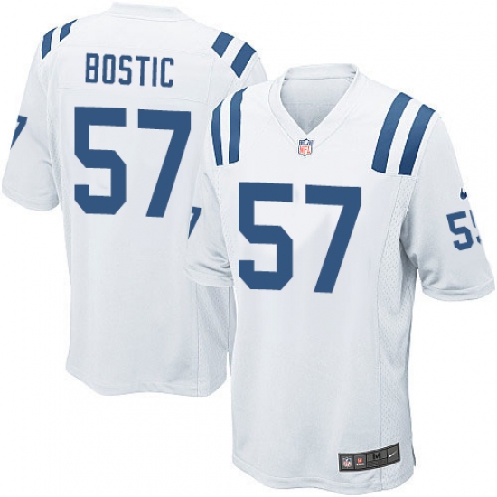 Men's Nike Indianapolis Colts #57 Jon Bostic Game White NFL Jersey - Ujersey