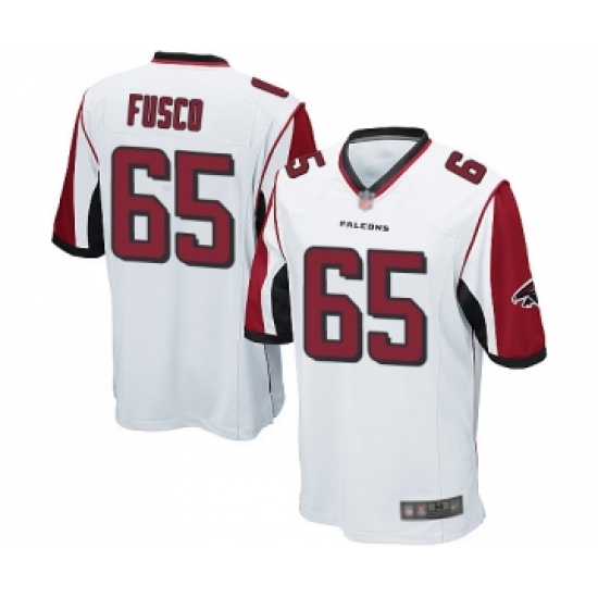 Men's Atlanta Falcons #65 Brandon Fusco Game White Football Jersey - Ujersey