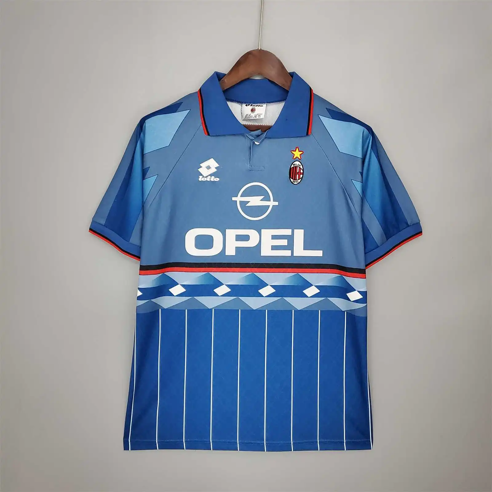 AC Milan Retro Soccer Jersey Fourth Away Custom Shirt 1995/96 - Ujersey