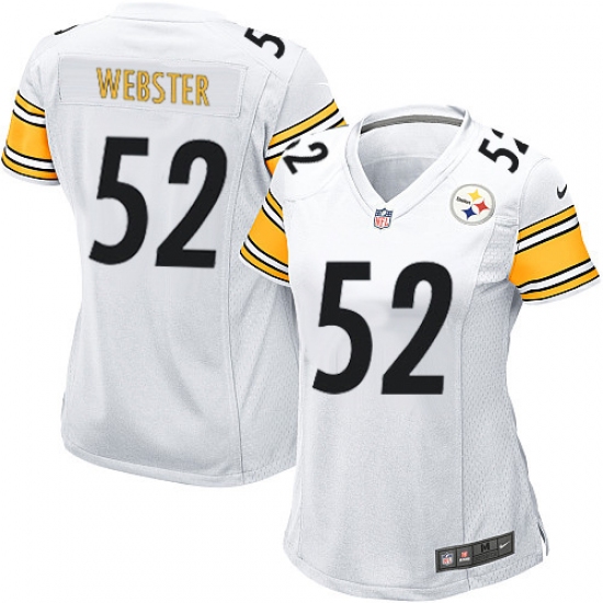 Women's Nike Pittsburgh Steelers #52 Mike Webster Game White NFL Jersey - Ujersey