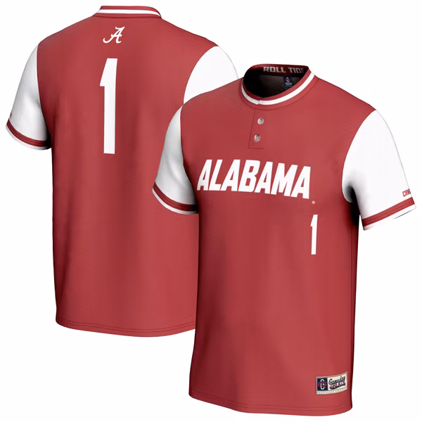 Unisex GameDay Greats Crimson Alabama Crimson Tide Lightweight Softball Fashion Jersey