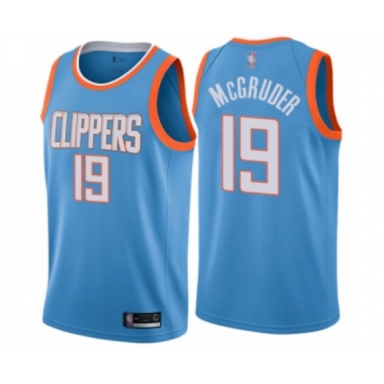 Youth Los Angeles Clippers #19 Rodney McGruder Swingman Blue Basketball Jersey - City Edition