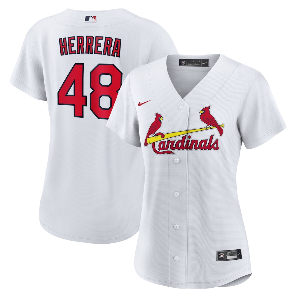 Women's St. Louis Cardinals Ivan Herrera Nike White Home Replica Jersey - Ujersey Shop