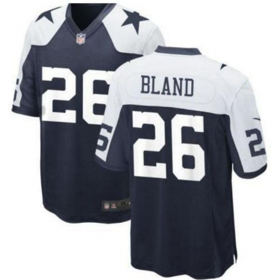 Men's Dallas Cowboys #26 DaRon Bland White Navy Thanksgivens Vapor Limited Stitched Jersey - Ujersey