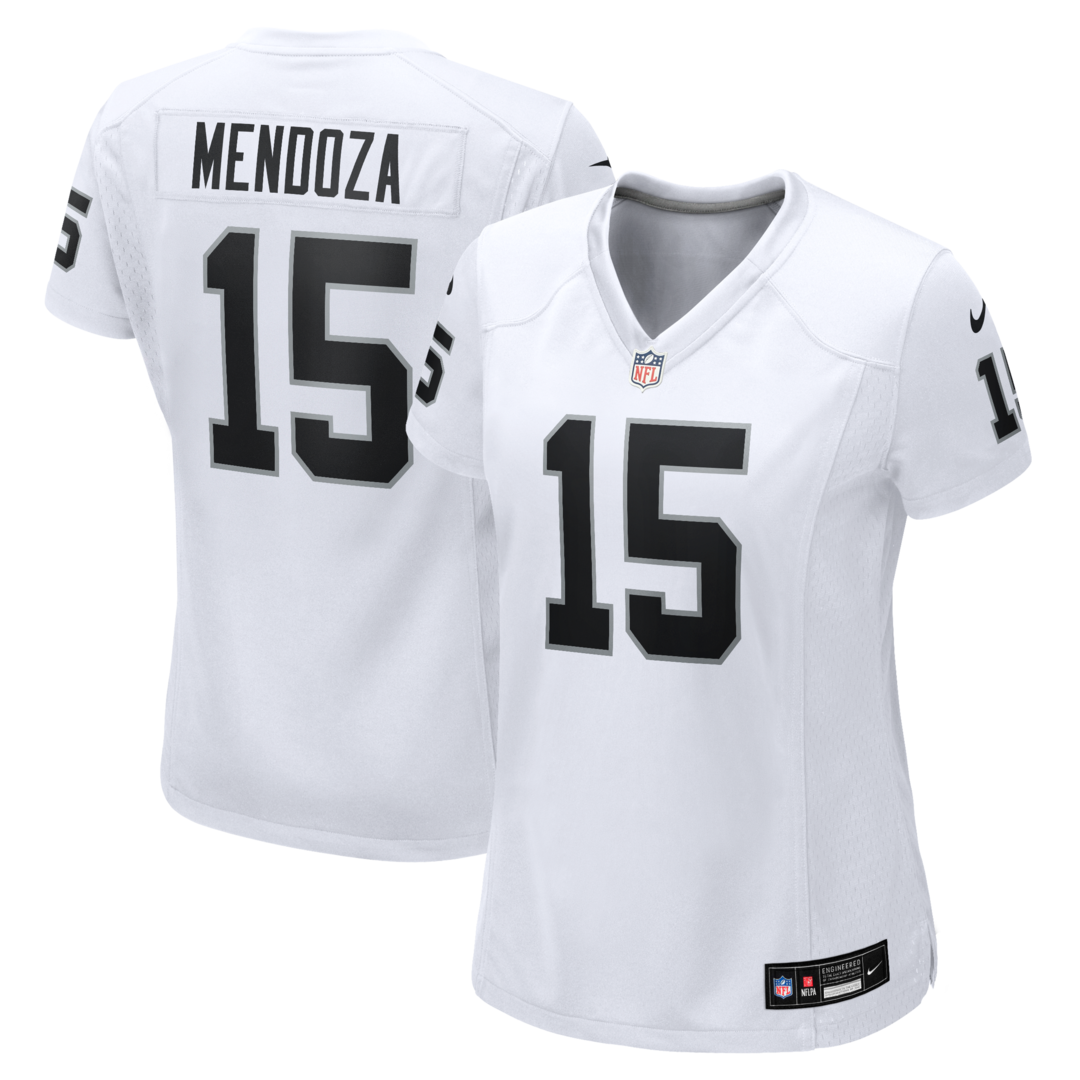 Women's Las Vegas Raiders Fernando Mendoza Nike White Game Player Jersey - Ujersey