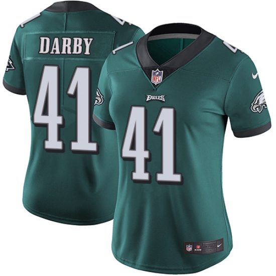 Women's Nike Philadelphia Eagles #41 Ronald Darby Midnight Green Team Color Vapor Untouchable Limited Player NFL Jersey - Ujersey