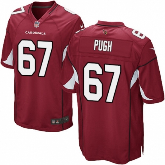 Men's Nike Arizona Cardinals #67 Justin Pugh Game Red Team Color NFL Jersey - Ujersey