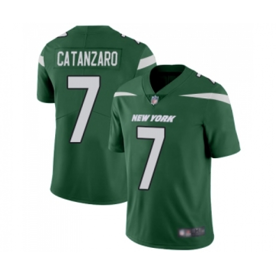 Youth New York Jets #7 Chandler Catanzaro Green Team Color Vapor Untouchable Limited Player Football Jersey - Ujersey