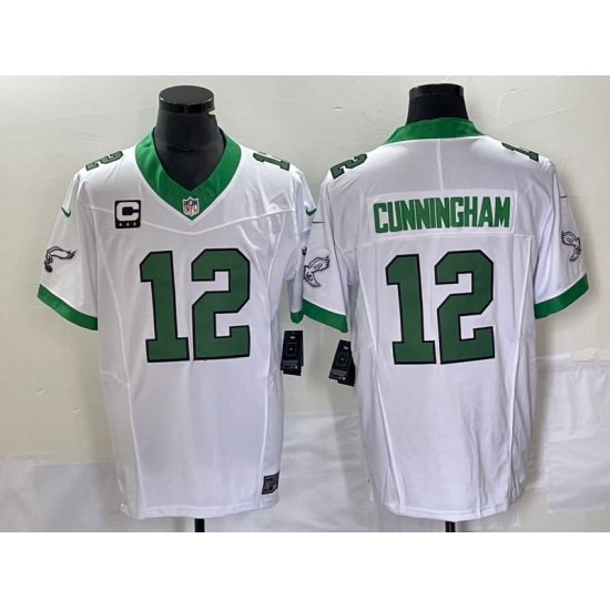 Men's Nike Philadelphia Eagles #12 Randall Cunningham White 2023 F.U.S.E. Vapor Untouchable C Stitched Football Jersey - Ujersey