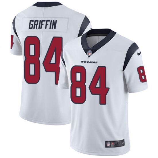 Youth Nike Houston Texans #84 Ryan Griffin Limited White Vapor Untouchable NFL Jersey - Ujersey