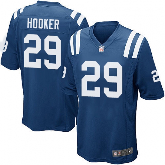 Men's Nike Indianapolis Colts #29 Malik Hooker Game Royal Blue Team Color NFL Jersey - Ujersey