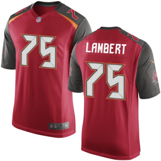 Men's Nike Tampa Bay Buccaneers #75 Davonte Lambert Game Red Team Color NFL Jersey - Ujersey