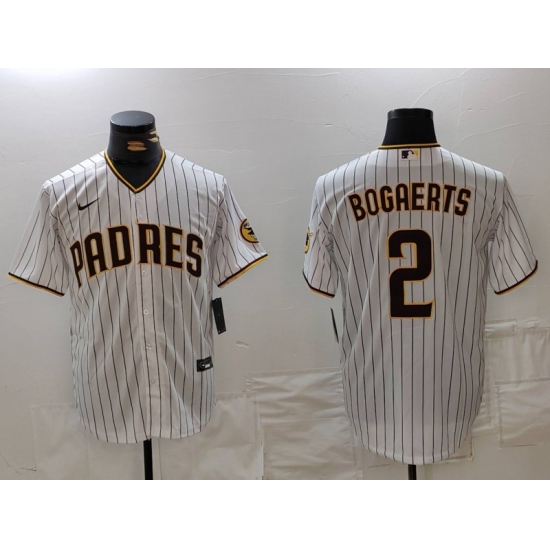 Men's San Diego Padres #2 Xander Bogaerts White Cool Base Stitched Jersey - Ujersey