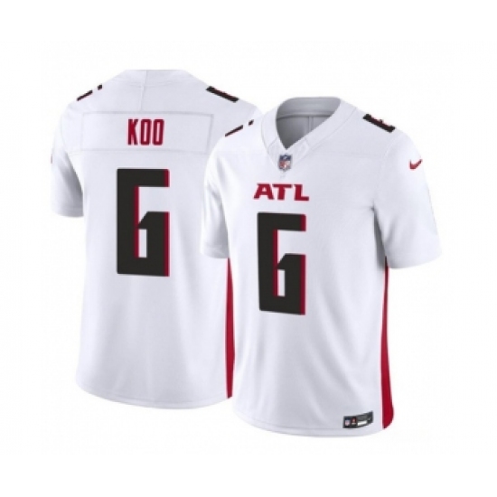 Men's Nike Atlanta Falcons #6 Younghoe Koo White 2023 F.U.S.E. Vapor Untouchable Limited Football Stitched Jersey - Ujersey