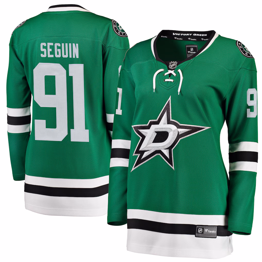 Women's Dallas Stars Tyler Seguin Fanatics Green Home Breakaway Jersey - ujerseystore